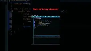 How to sum of array element in java?