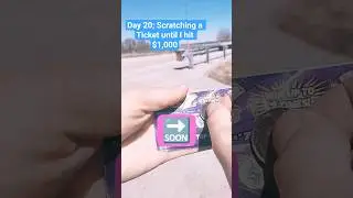 Day 20; Scratching a Ticket until I hit $1,000. #dailyscratchoffs #magic #ticket #cards #gamble