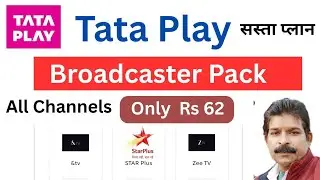 Tata Play Broadcaster Pack. Tata Play ke Sabse Sasta Recharge Plan. Zee Tv Hindi Broadcaster pack.