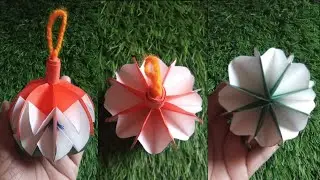 🇮🇳 26 January Tricolor Paper Ball Craft 🇮🇳 | Easy Republic Day Decoration | @bhaktisketchbyvarsha