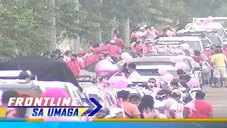 Pagbisita ni VP Leni sa Bacolod City, sinalubong ng mahabang caravan