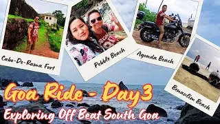 Exploring Off Beat South Goa | Cabo-de-Rama Fort |Monsoon Goa Ride - Day 3 #goaride #goabeach
