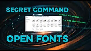 Secret RUN Command to Open Fonts on Windows 10 or 11