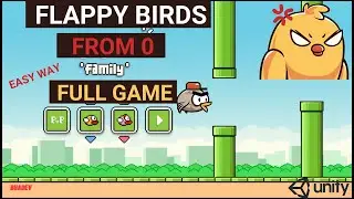 How to make Flappy Bird in Unity for beginners 2022 - Full Game Tutorial