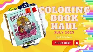 Coloring Book Haul July 2023 featuring Ollie&rsquo;s discount store, Target and more
