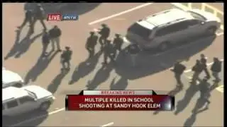 Aerial Video Of Newtown Shooting Scene
