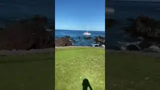 BEST GOLF HOLE IN ALL OF HAWAII! ARE YOU KIDDING ME! #golf #hawaiigolf #hawaii #maunalani #kona
