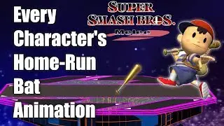 Every Character's Home-Run Bat Animation in Super Smash Bros Melee