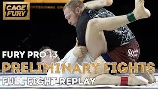 Rewatch the full preliminary card for FURY Professional Grappling 13 from Atlantic City, New Jersey