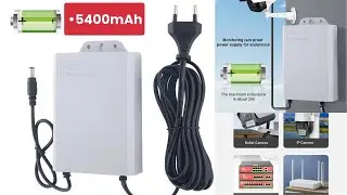 UPS 5400mAh 12V 2A 🔋 Internet Tetap Nyala Saat Listrik Mati!