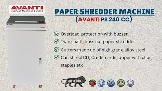 Paper Shredder Machine | AVANTI PS 240 CC | Cross Cut