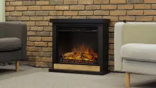 Hagen Black with PowerFlame electric fireplace | TAGU