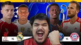 Liverpool vs Real Madrid 🔥 PSG vs Bayern LIVE | UCL Watchalong | Champions League 2025 | Pratz