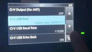 Icom 9700 Settings For RS BA 1 Remote Software. Radio Menu setting (Shown is the IC 9700)