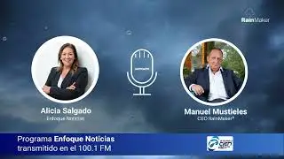 Alicia Salgado de Enfoque Noticias entrevista a Manuel Mustieles sobre la estimulaci&oacute;n de lluvia.