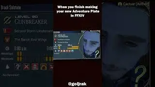 When you finish making your new Adventure Plate in FFXIV #memes #gaming #ffxiv #funny #ff14online