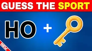 Guess the SPORT by Emoji ⚽🏀🏈 | Guess the Emoji, WORD Quiz