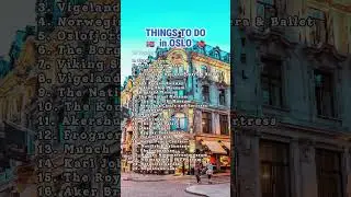 Things To Do In OSLO 🇳🇴 #oslo #norway #visitoslo #travelnorway #touristattraction