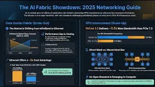 2026-01-09 AI&rsquo;s Connectivity War: Ethernet vs InfiniBand, NVLink vs PCIe 7 + UALink