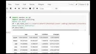 Exploratory data analysis using pandas in python