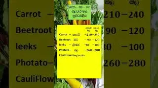 2025.09.02 Niwaraeliya vegetables prices