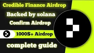 Credible Finance Airdrop Complete Guide | Earn Free Moon Points | Solana Wallet New #airdrop
