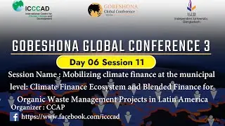 Mobilizing climate finance at the municipal level: Climate Finance Ecosystem and Blended Finance...