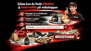 Find tilbeh&oslash;r og reservedele p&aring; Bigstore til husholdningsprodukter