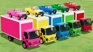 TRANSPORTING OLD LIZARD PICKUP CARS WITH AW362 CABROVER - Farming Simulator 22