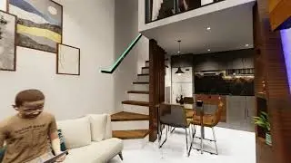 MODERN LOFT STYLE HOUSE DESIGN | LOT AREA 45 SQ.M