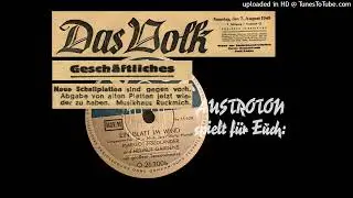 Gr. Tanzorch. Helmut Gardens, Margot Friedl&auml;nder: Ein Blatt im Wind - lgs. Foxtr. (Berlin 1948)