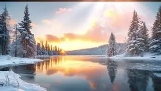 Aerial Serenade: A Winter's Embrace