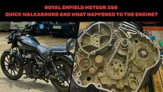 Royal Enfield Meteor 350 Walkaround + Water in Engine Issue! | Paani Gaya Andar 😱 Full Detailed