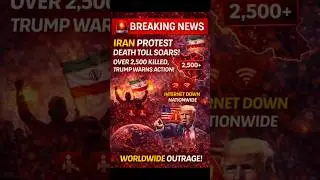 BREAKING NEWS: Iran Protest Death Toll Exceeds 2,500 &mdash; Trump Warns Action ⚠️
