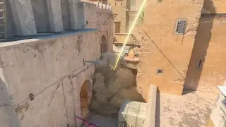 Dust2 #7 : Vitality's mid-door smoke (new lineup)