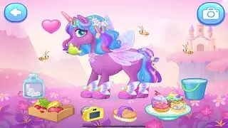 Fun Pony Care & Horse Hair Color Makeover Kids Games - My Magical Unicorn World: Dress Up