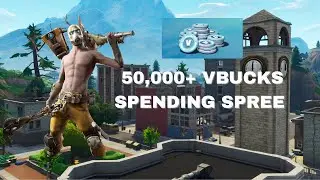 FORTNITE SPENDING SPREE #1: 50,000+ VBUCKS IN 10 MINUTES