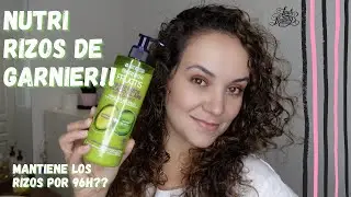 CREMA PARA PEINAR NUTRI RIZOS DE GARNIER, SECADO AL AIRE!! MANTIENE LOS RIZOS POR 96H?? 🤔