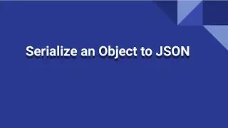 Serialize an Object to JSON  | One-liner Java Code #shorts