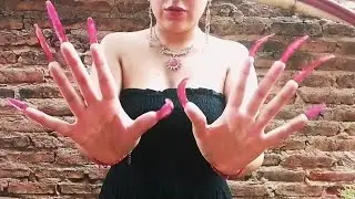 Video relax naturales nails long red 