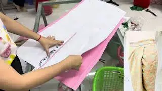 រៀនដេរសំពត់បត់ដេរថ្នេរចំហៀងSaampt Dee chamhiengទី1