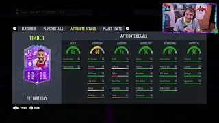 Danny Aarons reacts to FUT Birthday Timber SBC