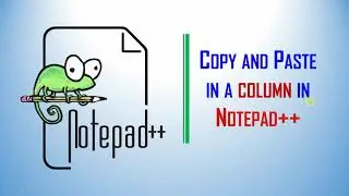 How to copy and paste columns in Notepad++