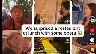 Opera Singer suddenly sings CARMEN in a French restaurant!