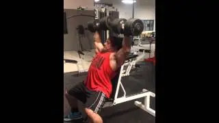 Dan Green - 145's x 10 seated DB presses