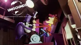 Islands of Adventure~ Ripsaw Falls Sawmill Interior Dialog.