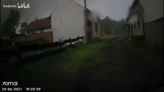 Inside of F4 Tornado in Mikulčice, Czechia CCTV