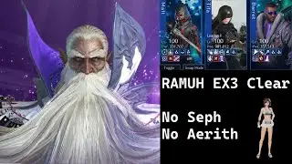 [FF7 Ever Crisis] Ramuh EX3 - No skip/cheese clear - Tifa dps - No Seph/Aerith