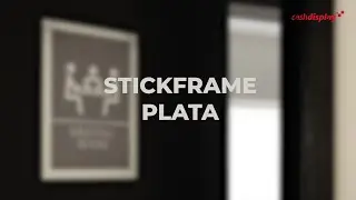 Marco Adhesivo con Im&aacute;n Stickframe Plata | Cashdisplay