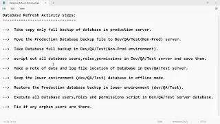 SQL DBA CLASS 9